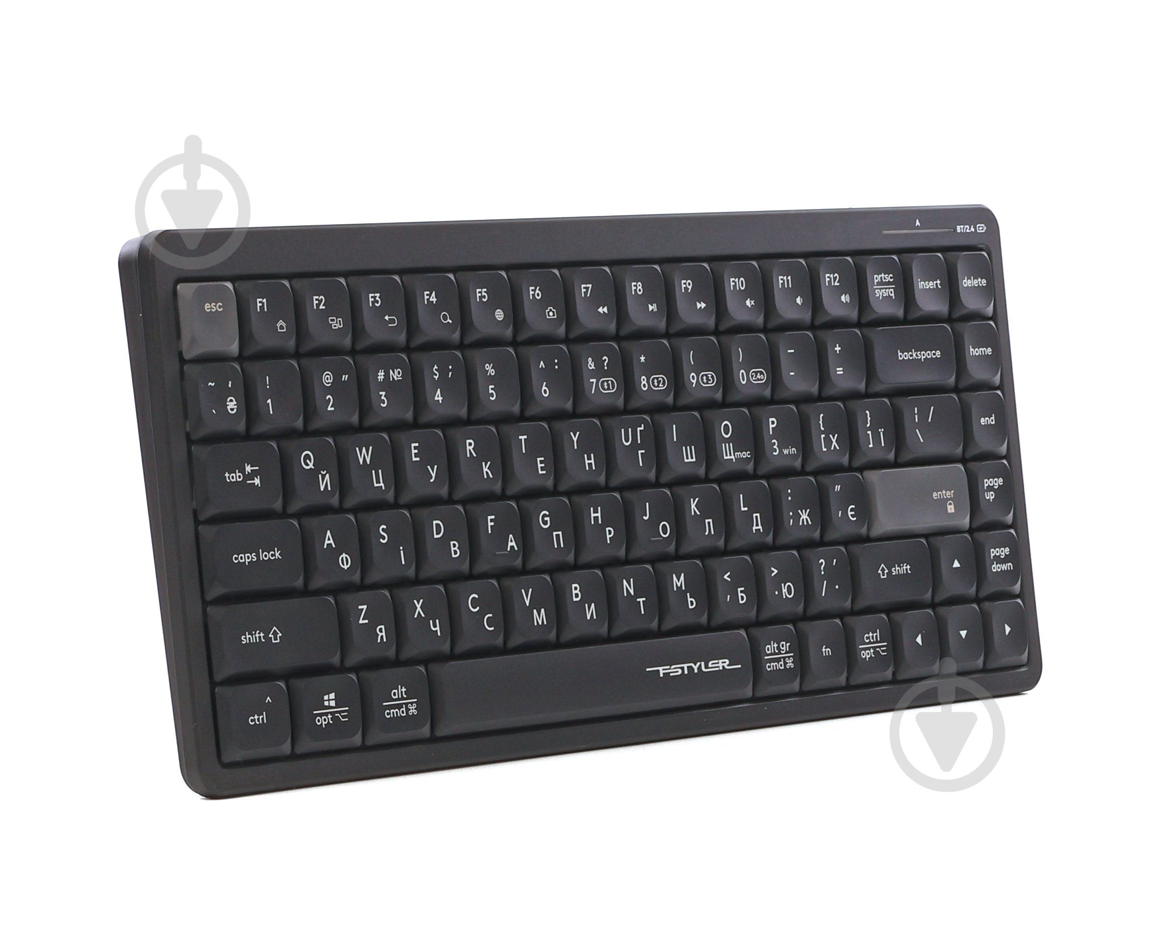 Клавіатура бездротова A4Tech FBX53C (Black) (FBX53C (Black)) ножничні перемикачі, Bluetooth / 2.4 ГГц black - фото 3 Клавіатура бездротова A4Tech FBX53C (Black) (FBX53C (Black)) ножничні перемикачі, Bluetooth / 2.4 ГГц black - фото 3