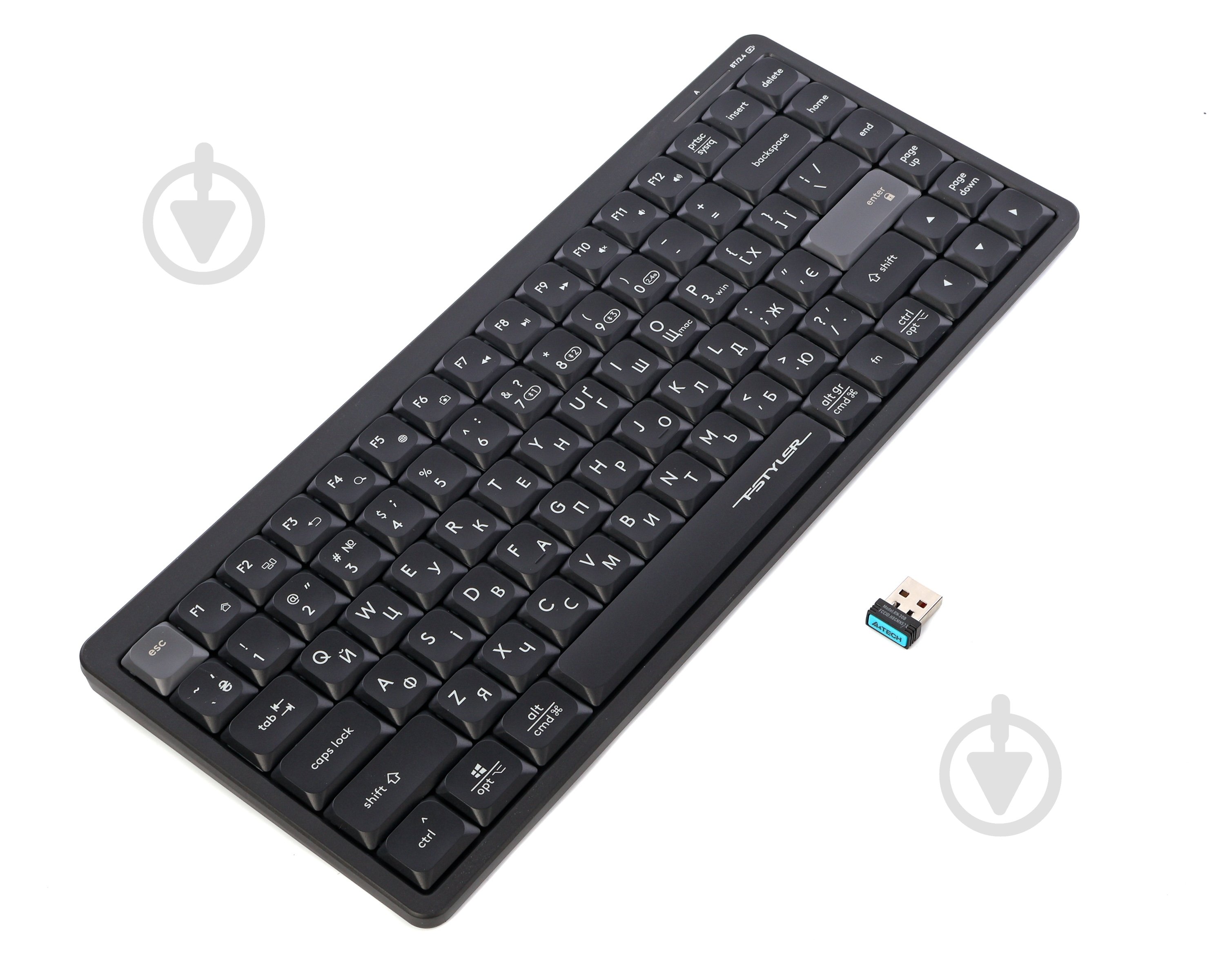 Клавіатура бездротова A4Tech FBX53C (Black) (FBX53C (Black)) ножничні перемикачі, Bluetooth / 2.4 ГГц black - фото 4 Клавіатура бездротова A4Tech FBX53C (Black) (FBX53C (Black)) ножничні перемикачі, Bluetooth / 2.4 ГГц black - фото 4