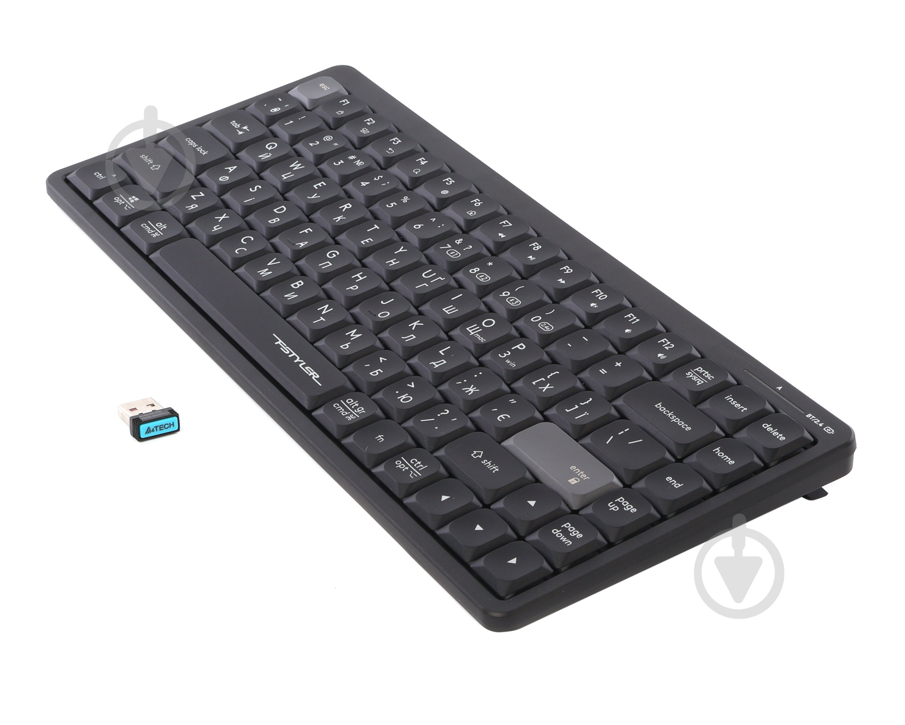 Клавіатура бездротова A4Tech FBX53C (Black) (FBX53C (Black)) ножничні перемикачі, Bluetooth / 2.4 ГГц black - фото 5 Клавіатура бездротова A4Tech FBX53C (Black) (FBX53C (Black)) ножничні перемикачі, Bluetooth / 2.4 ГГц black - фото 5