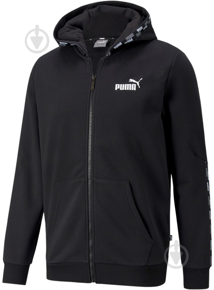 Толстовка Puma POWER FZ Hoodie 58939601 р. S черный - фото 1