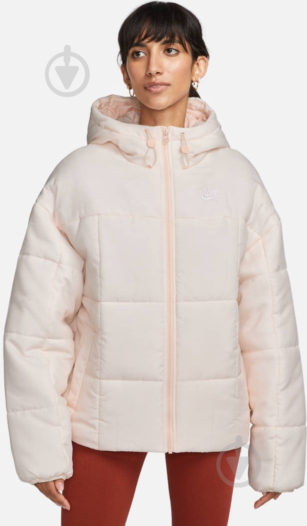 Куртка женская зимняя Nike W NSW ESSTL THRMR CLSC PUFFER FB7672-838 р.M бежевая - фото 1