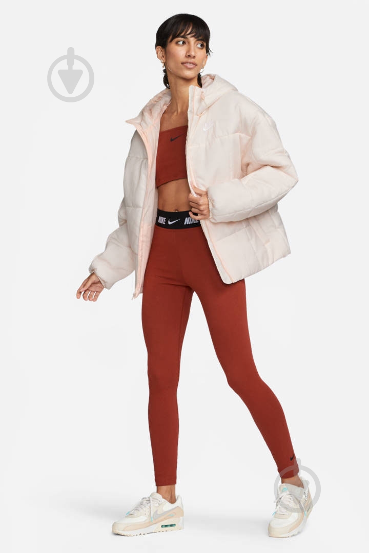 Куртка женская зимняя Nike W NSW ESSTL THRMR CLSC PUFFER FB7672-838 р.M бежевая - фото 8