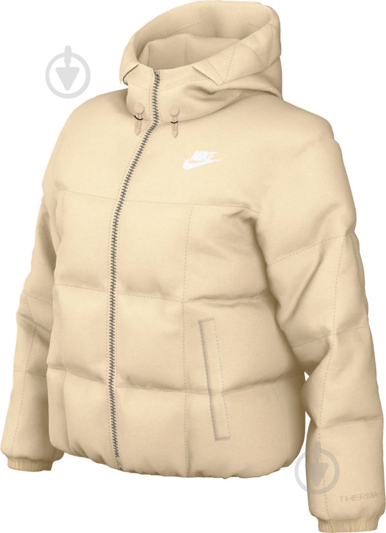 Куртка женская зимняя Nike W NSW ESSTL THRMR CLSC PUFFER FB7672-838 р.M бежевая - фото 9