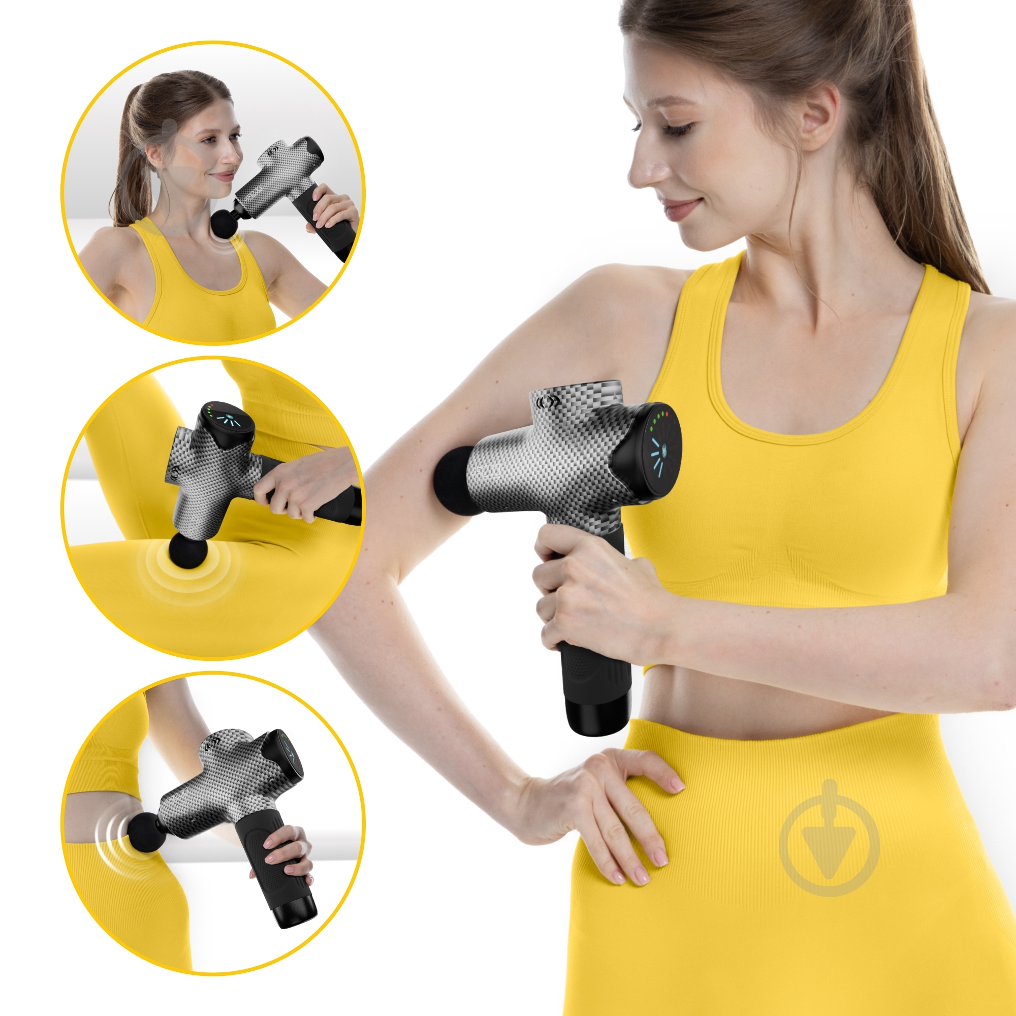 Перкуссионный ручной массажер 4fizjo Massage Gun Evo 30 Вт (P-5907739319920) - фото 6