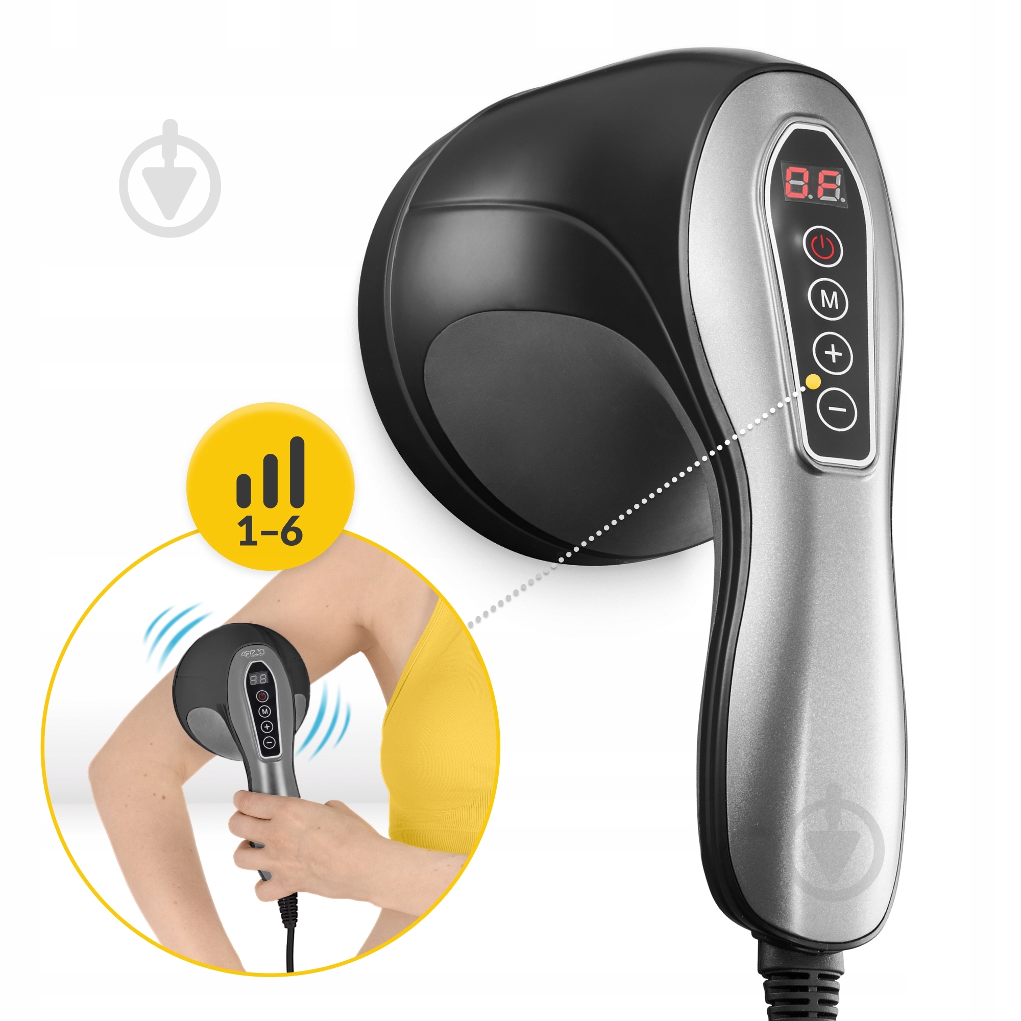 Ручной антицеллюлитный массажер 4fizjo Body Shaping 4 в 1 Black (P-5907739319128) - фото 3