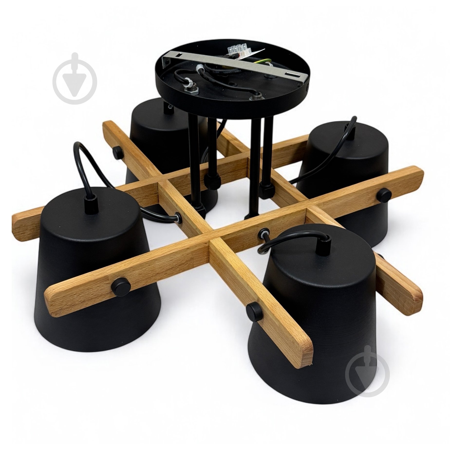 Люстра потолочная LIGHT SET VOLOSHKA СRL 4x12 Вт GX53 черный - фото 3 Люстра потолочная LIGHT SET VOLOSHKA СRL 4x12 Вт GX53 черный - фото 3