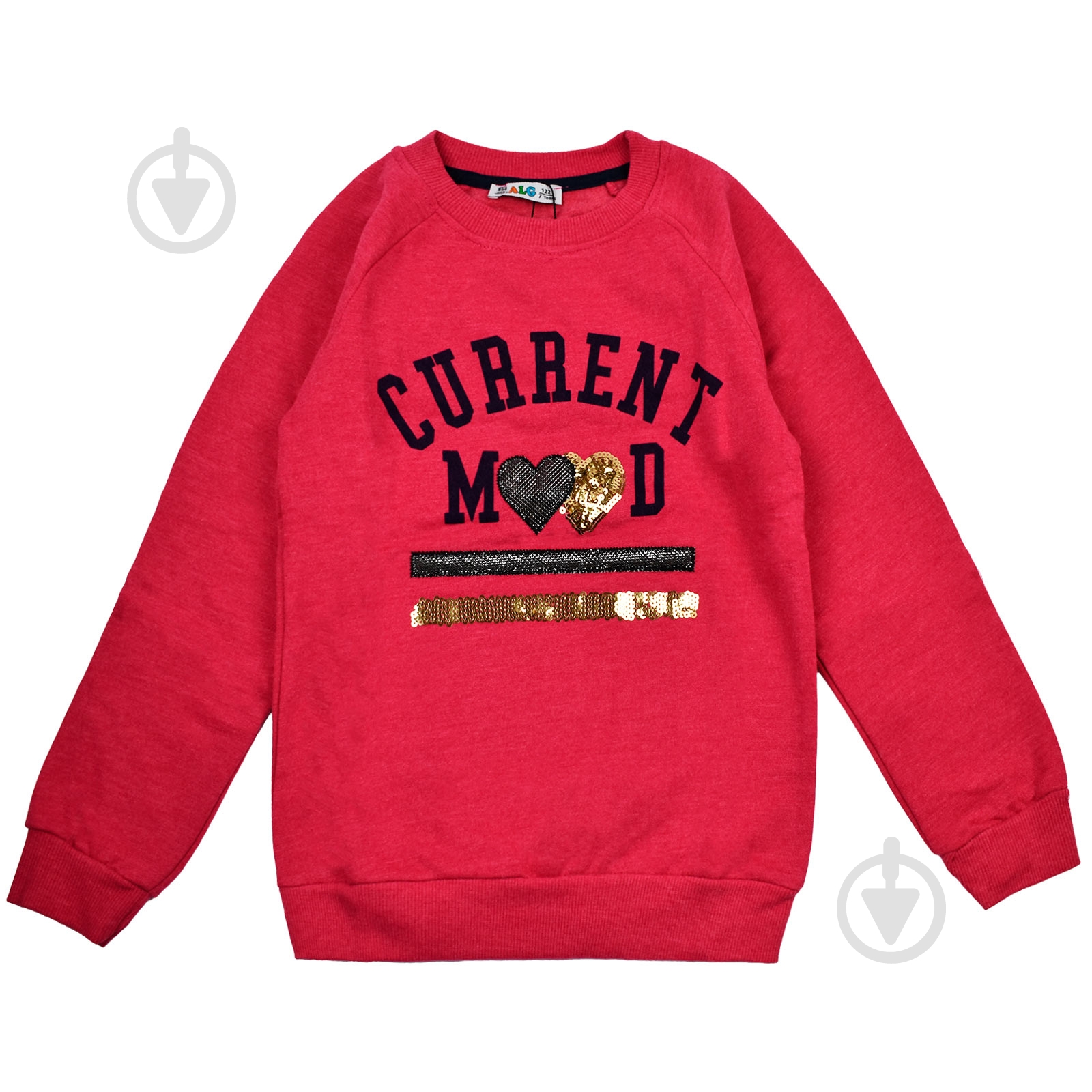 Свитшот для девочки ALG 68646 р.116 малиновый - фото 1