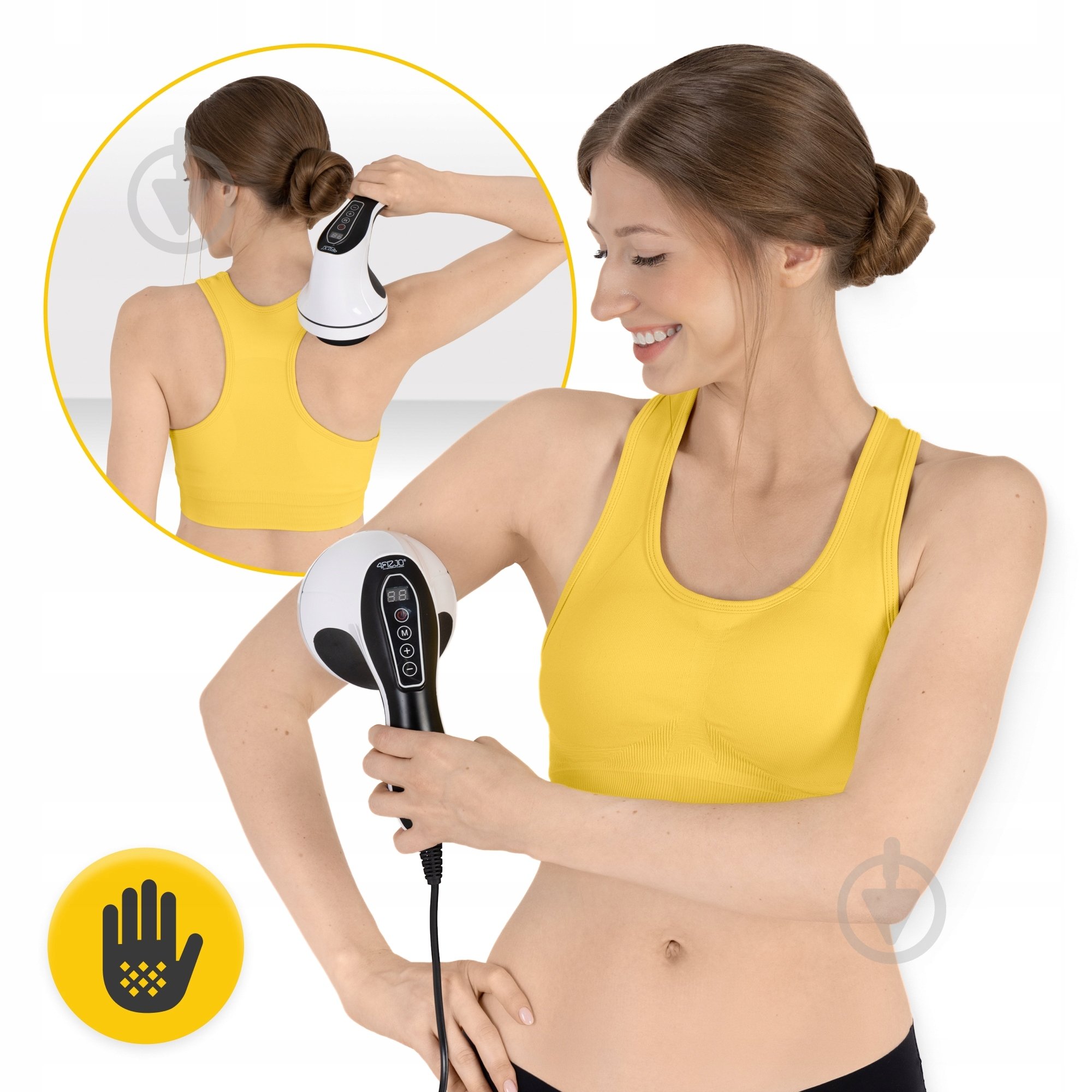 Ручной антицеллюлитный массажер 4fizjo Body Shaping 4 в 1 White (P-5907739319111) - фото 6