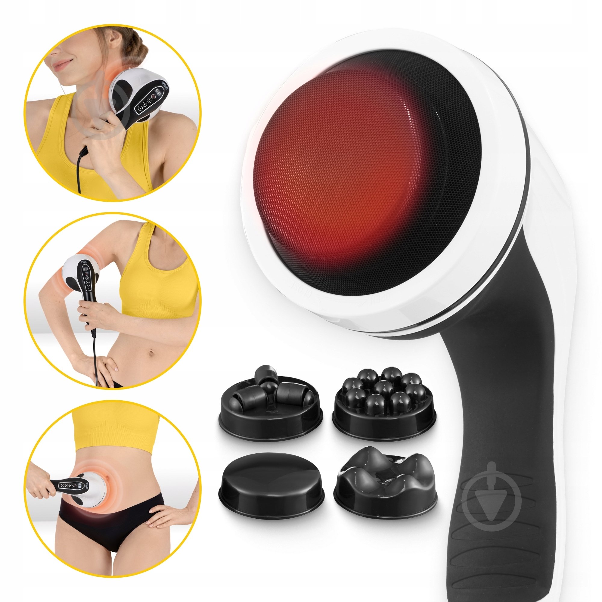 Ручной антицеллюлитный массажер 4fizjo Body Shaping 4 в 1 White (P-5907739319111) - фото 2