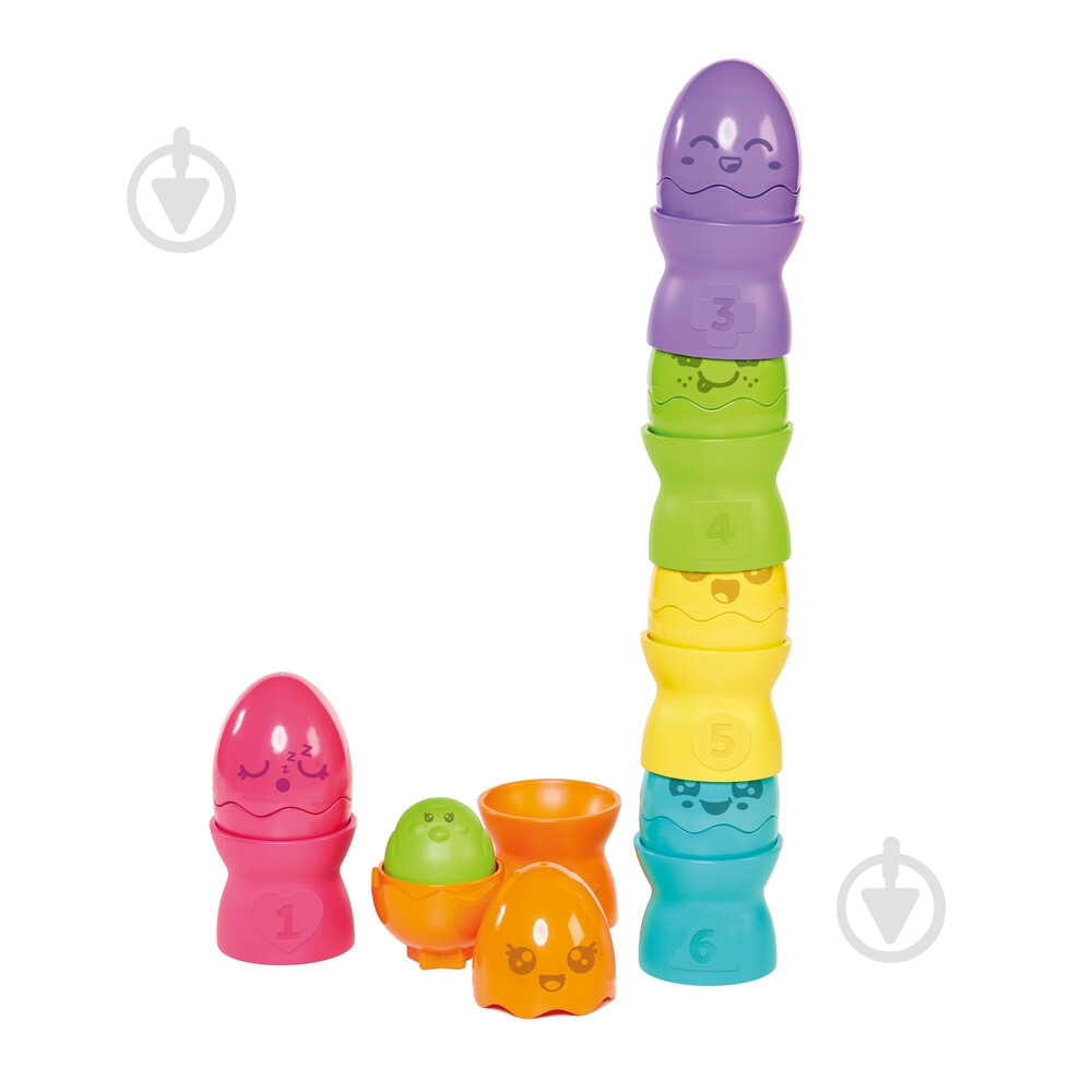 Игровой набор Tomy Toomies Пирамидка из яиц-пищалок 124639 - фото 2 Игровой набор Tomy Toomies Пирамидка из яиц-пищалок 124639 - фото 2