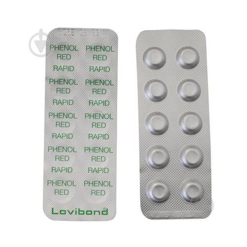 Таблетки для тестера воды PH 10 шт. PhenolRed Lovibond - фото 1