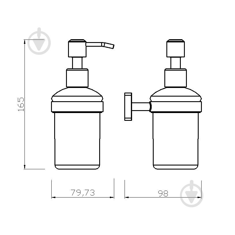 Дозатор для жидкого мыла Ferro GRETA - фото 2 Дозатор для жидкого мыла Ferro GRETA - фото 2
