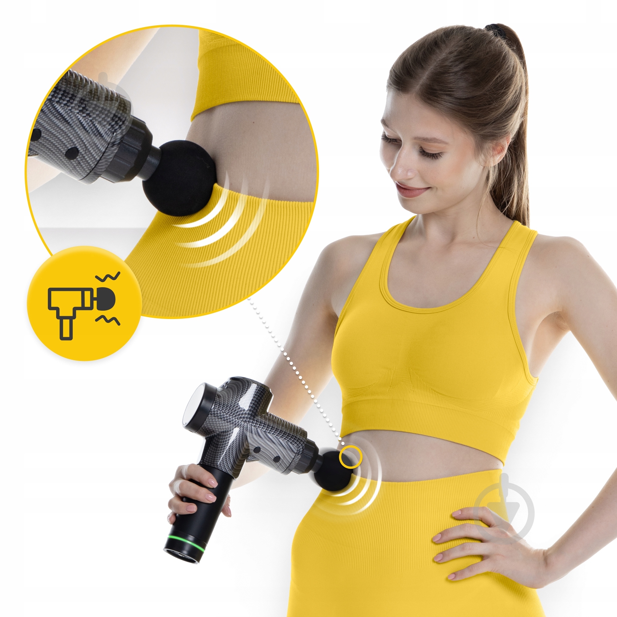Перкуссионный ручной массажер 4fizjo Massage Gun Ultra Cool Edition 100 Вт (P-5905973401470) - фото 6