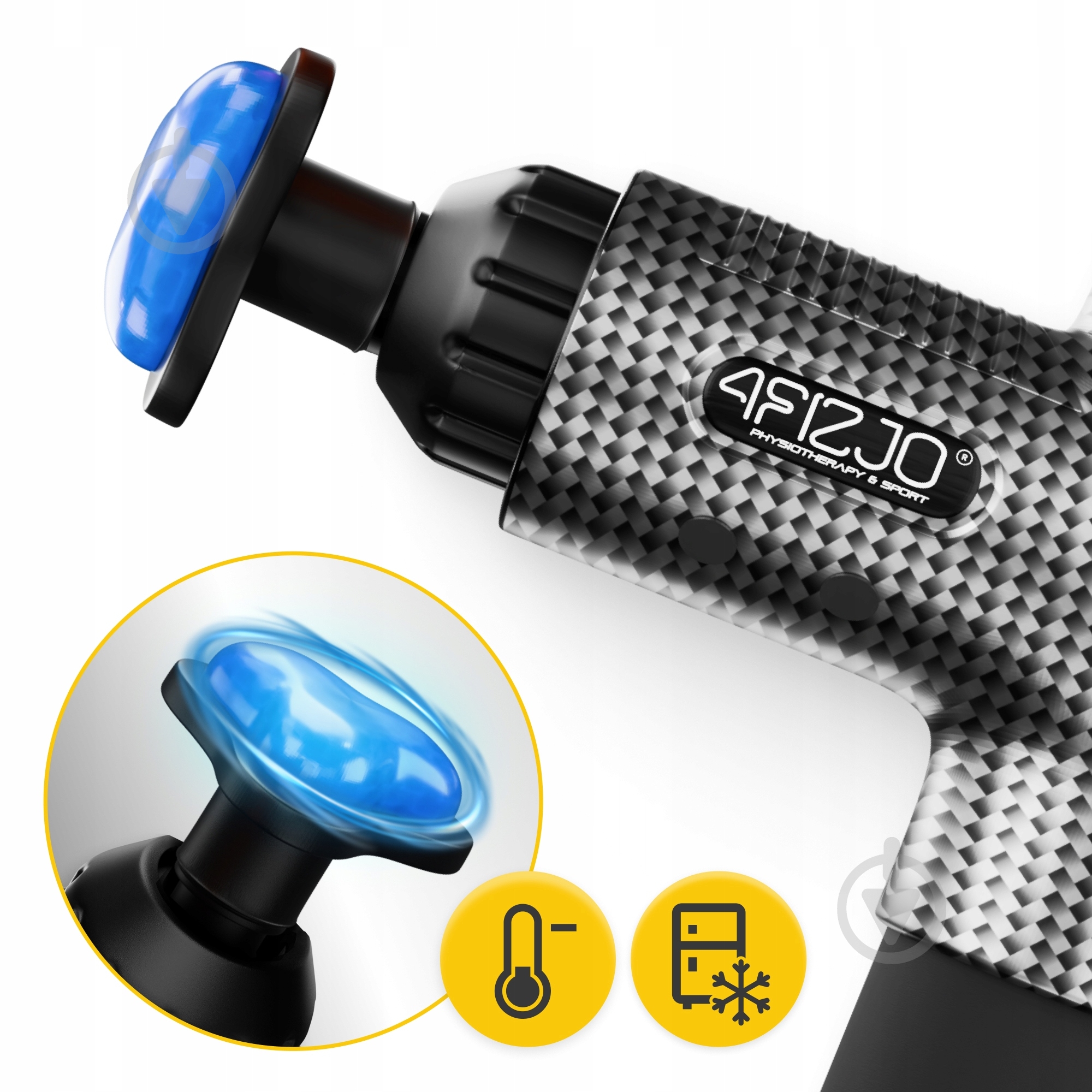 Перкуссионный ручной массажер 4fizjo Massage Gun Ultra Cool Edition 100 Вт (P-5905973401470) - фото 14