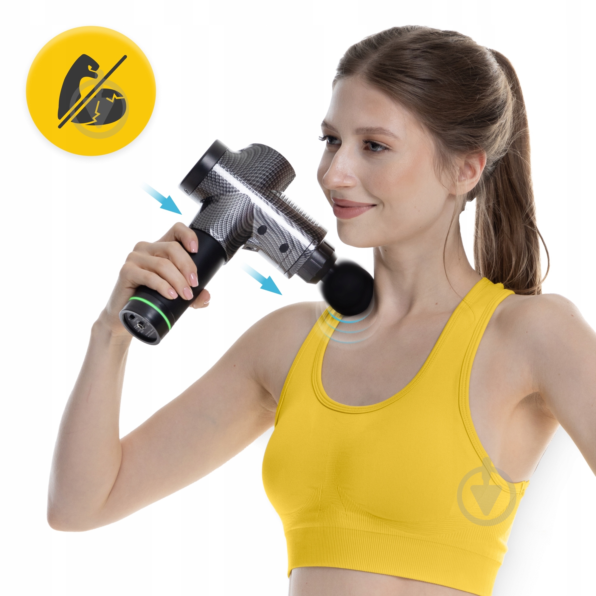 Перкуссионный ручной массажер 4fizjo Massage Gun Ultra Cool Edition 100 Вт (P-5905973401470) - фото 13