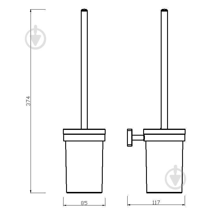 Йоржик для унітаза Ferro GRETA - фото 2
