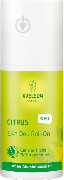Дезодорант унісексдля жінокдля чоловіків Weleda Цитрус Roll-On 24 години 50 мл - фото 4