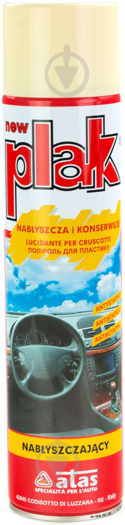 Полироль для пластика ATAS Plak ваниль 600 мл - фото 1