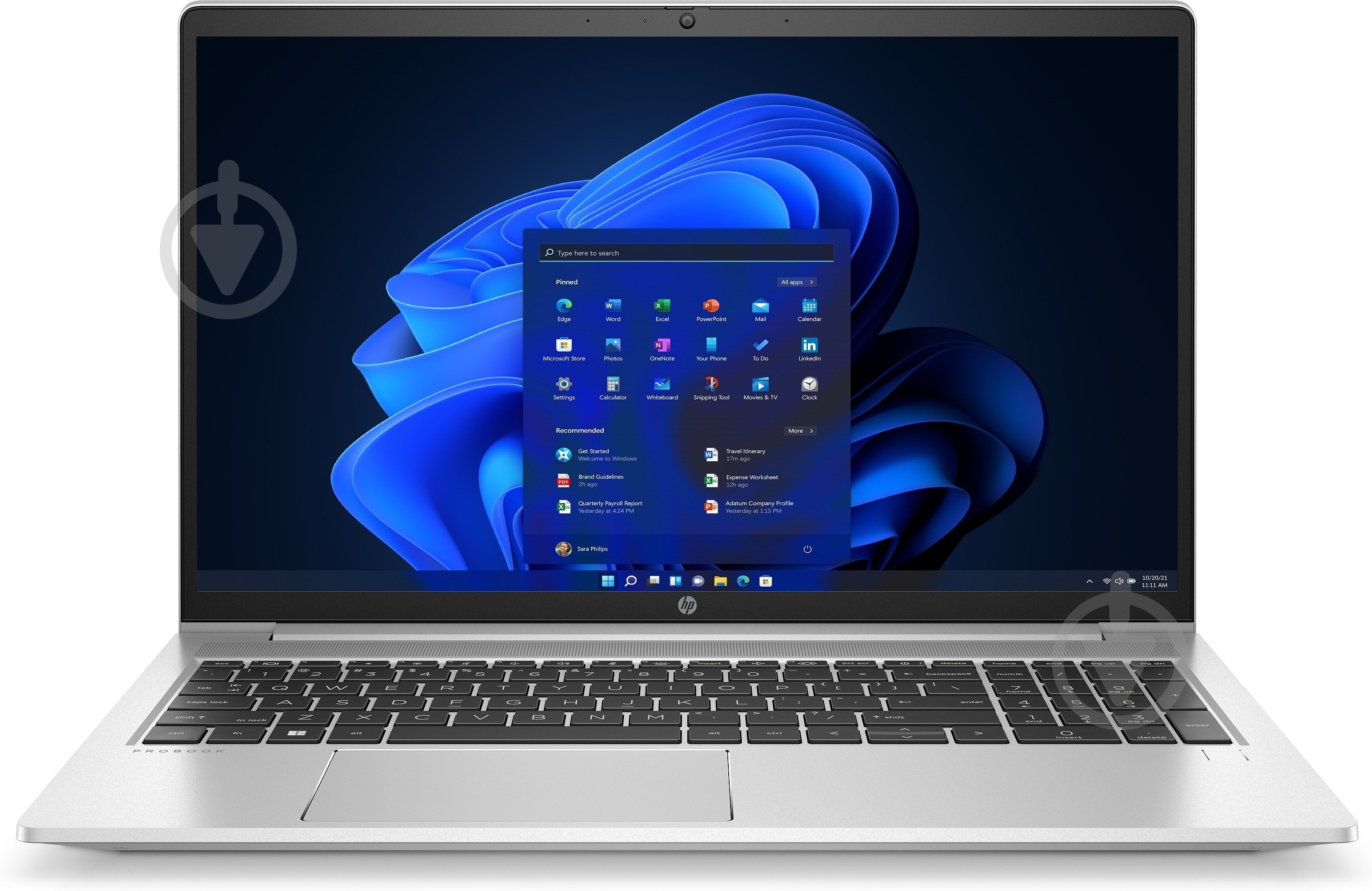 Ноутбук HP ProBook 450 G9 15,6" (724M9EA) silver - фото 1