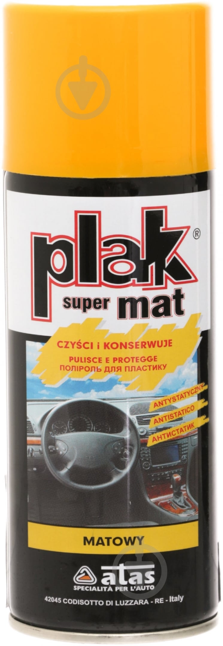 Поліроль для пластику ATAS Plak SUPER MAT папайя 200 мл - фото 1