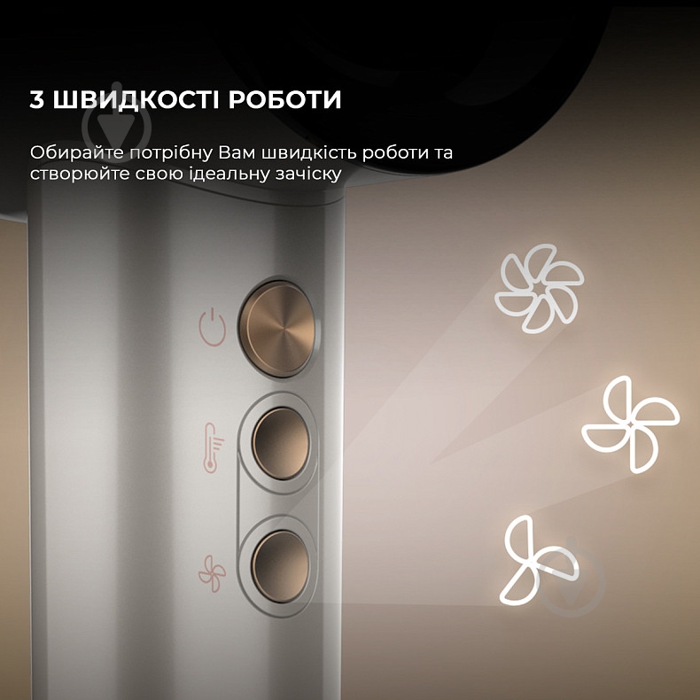 Фен CECOTEC IoniCare RockStar Nano IonTech Champagne (A01_EU01_101445) - фото 10 Фен CECOTEC IoniCare RockStar Nano IonTech Champagne (A01_EU01_101445) - фото 10