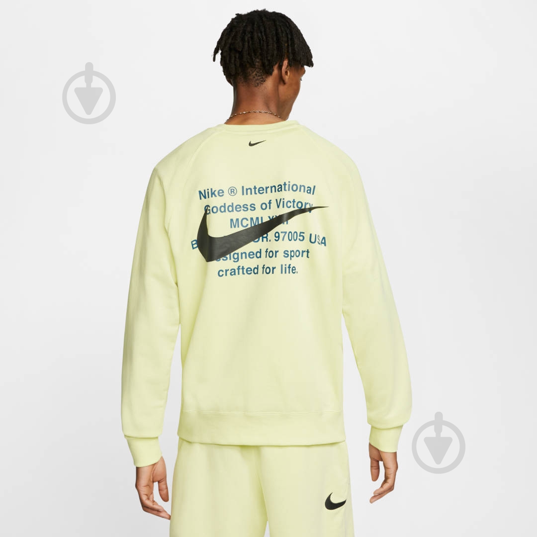 Свитшот Nike M NSW SWOOSH CREW FT CW7399-335 р.M зеленый - фото 5