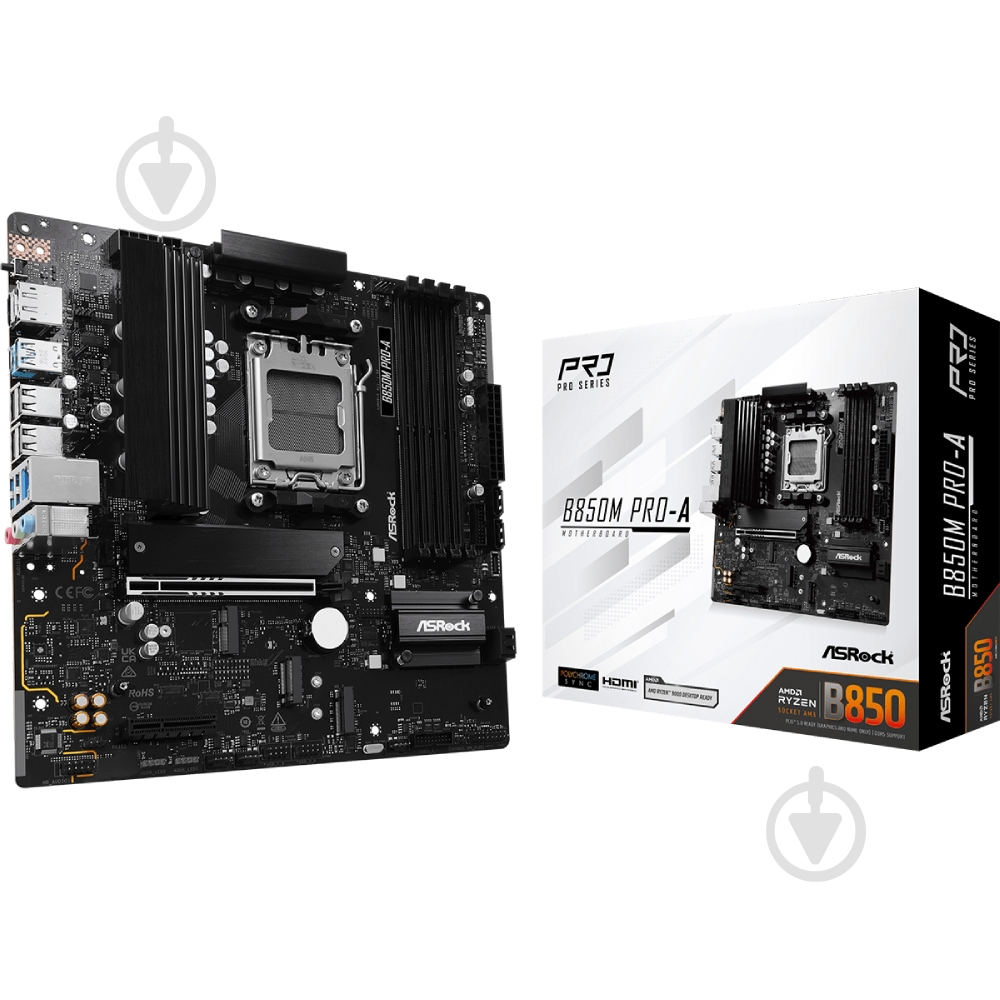Материнская плата ASRock B850M Pro-A (Socket AM5, AMD B850, micro ATX) - фото 5