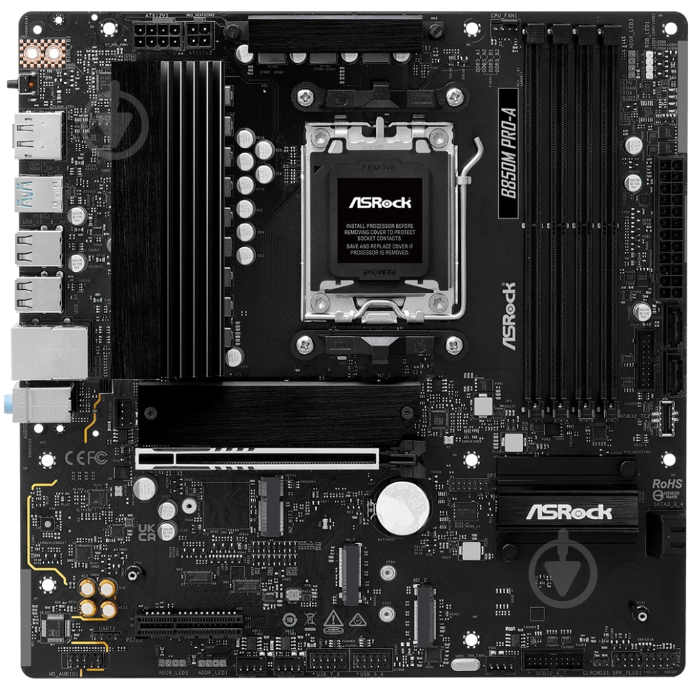 Материнская плата ASRock B850M Pro-A (Socket AM5, AMD B850, micro ATX) - фото 6
