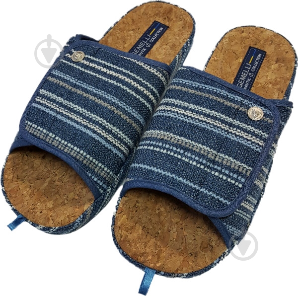 Тапки домашние Gemelli Девил 2 р. 44 синий - фото 1