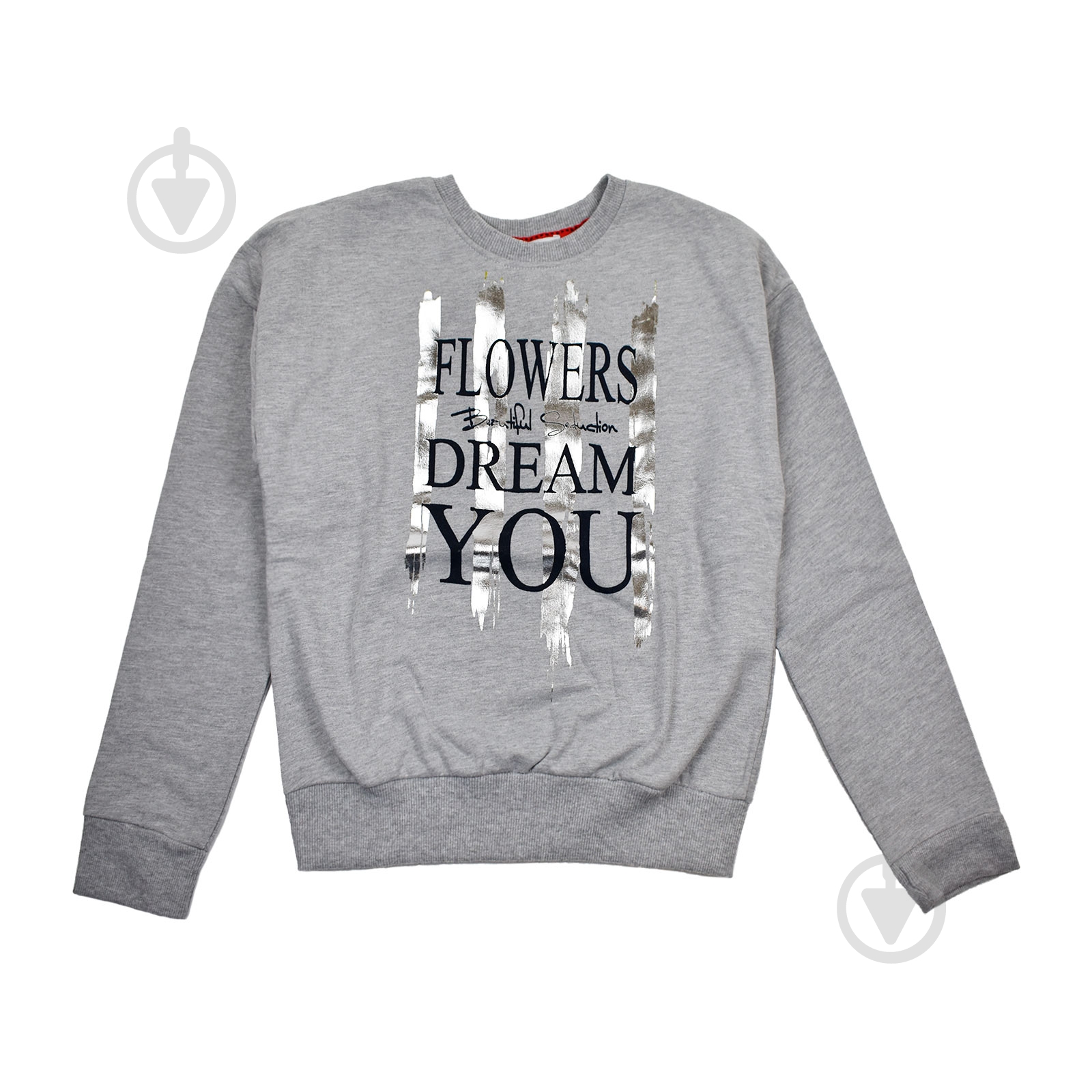 Свитшот для девочки ALG 78625 р.146 серый - фото 1