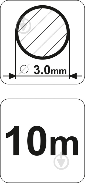 Леска для триммеров Flo кругла 3,0ммх10м - фото 3