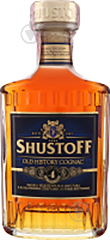 Бренди Shustoff 4 года выдержки 0,25 л - фото 1 Бренди Shustoff 4 года выдержки 0,25 л - фото 1