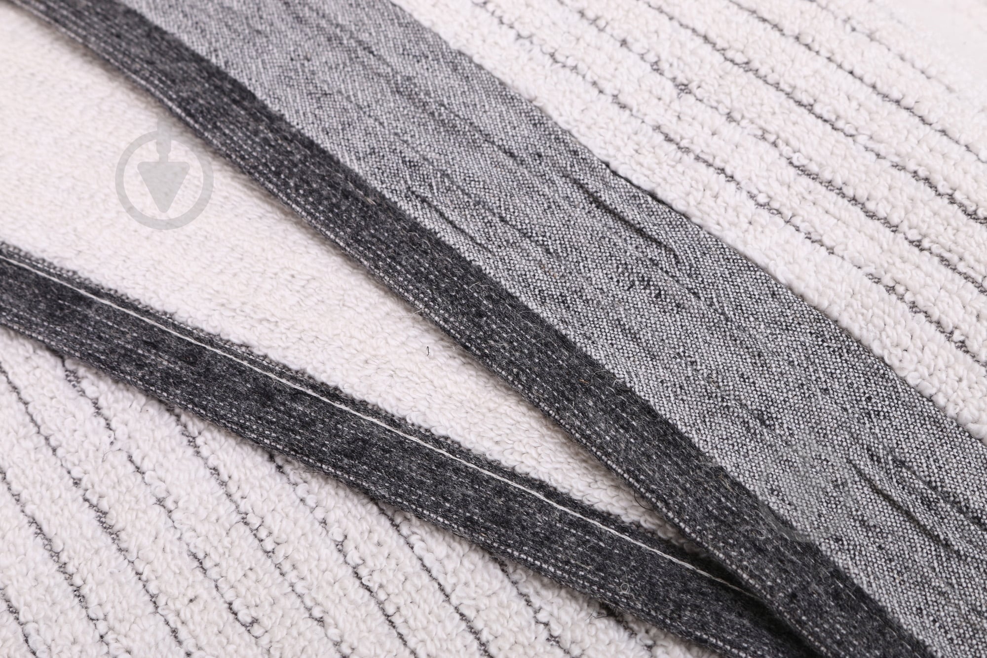 Рушник Stripe Natural 70x140 см сірий La Nuit - фото 3