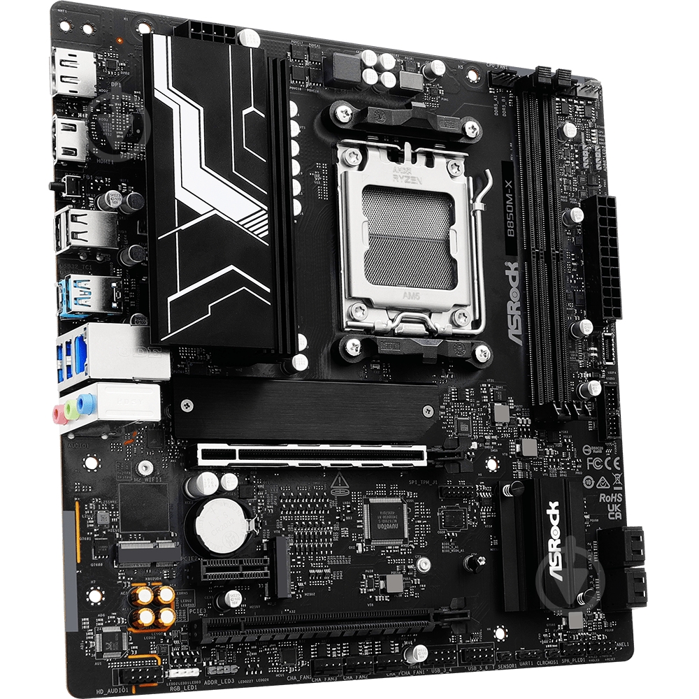 Материнская плата ASRock B850M-X (Socket AM5, AMD B850, micro ATX) - фото 2