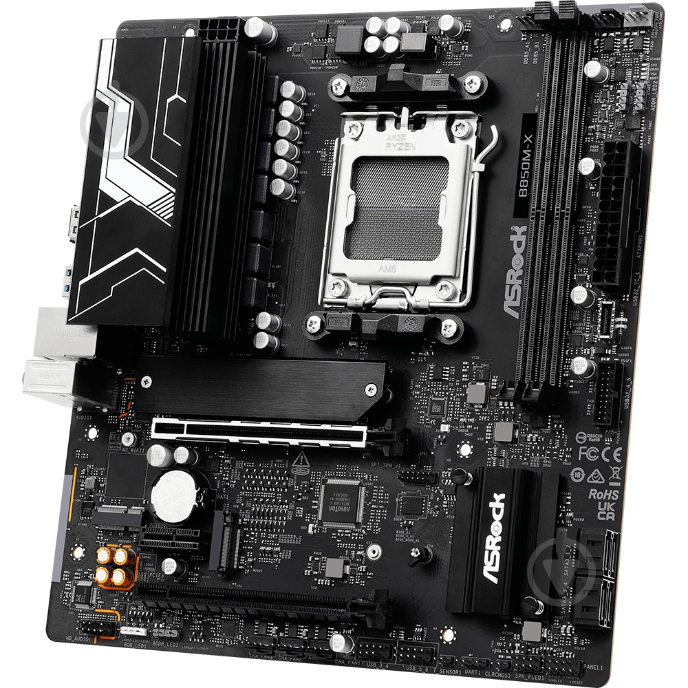 Материнская плата ASRock B850M-X (Socket AM5, AMD B850, micro ATX) - фото 3