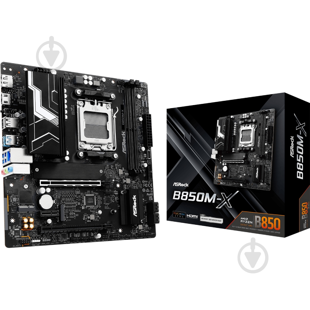 Материнская плата ASRock B850M-X (Socket AM5, AMD B850, micro ATX) - фото 5