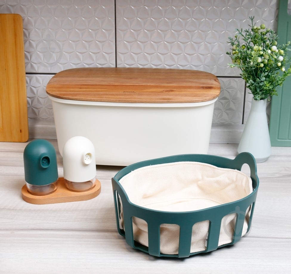 Кошик для хліба Smart Kitchen by Flamberg Duck green 24,3х18,9х11,1 см - фото 10
