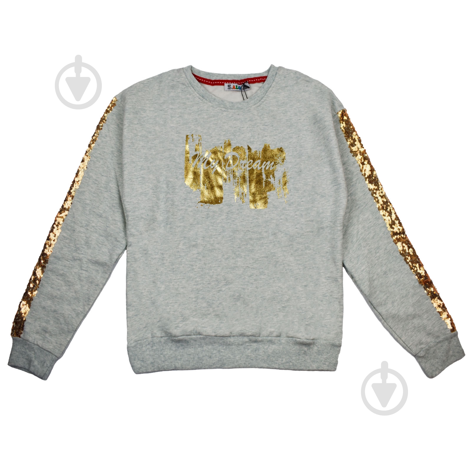 Свитшот для девочки ALG 78626 р.146 серый - фото 1