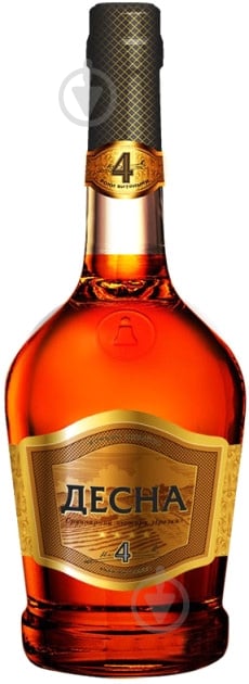 Коньяк ОКЗ украинский ординарный Десна 4* 0,5 л - фото 1