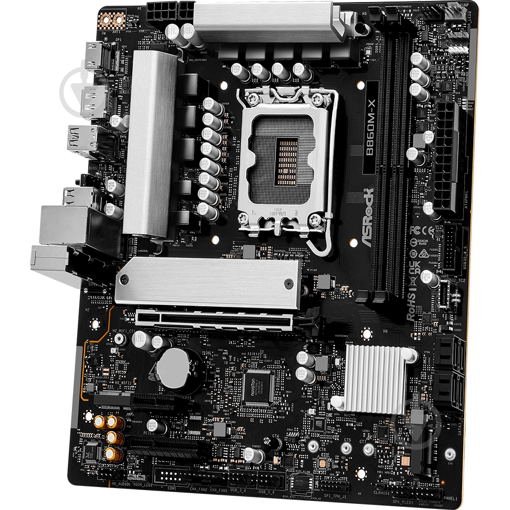 Материнская плата ASRock B860M-X (Socket 1851, Intel B860, micro ATX) - фото 3