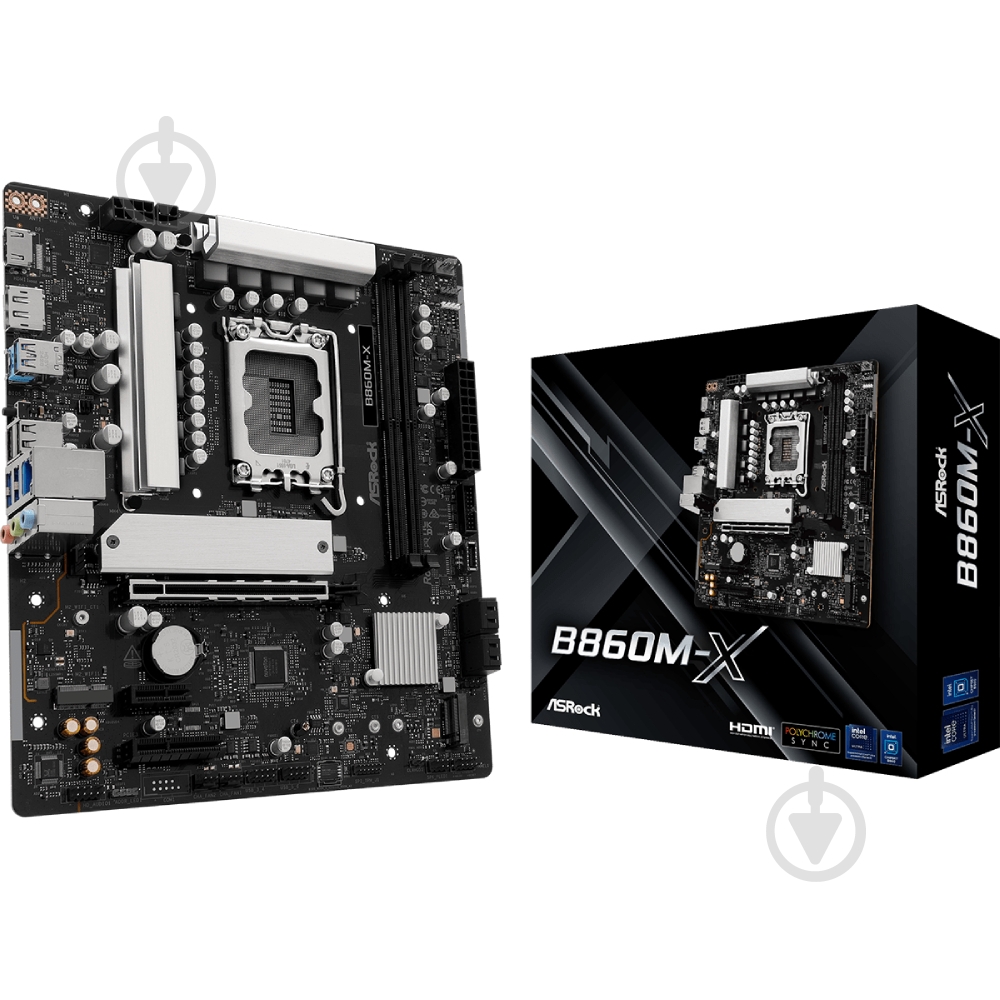 Материнская плата ASRock B860M-X (Socket 1851, Intel B860, micro ATX) - фото 5