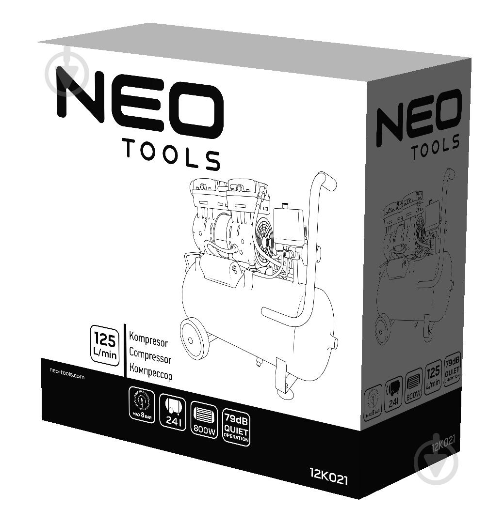 Компресор NEO tools 24 л 12K021 - фото 11