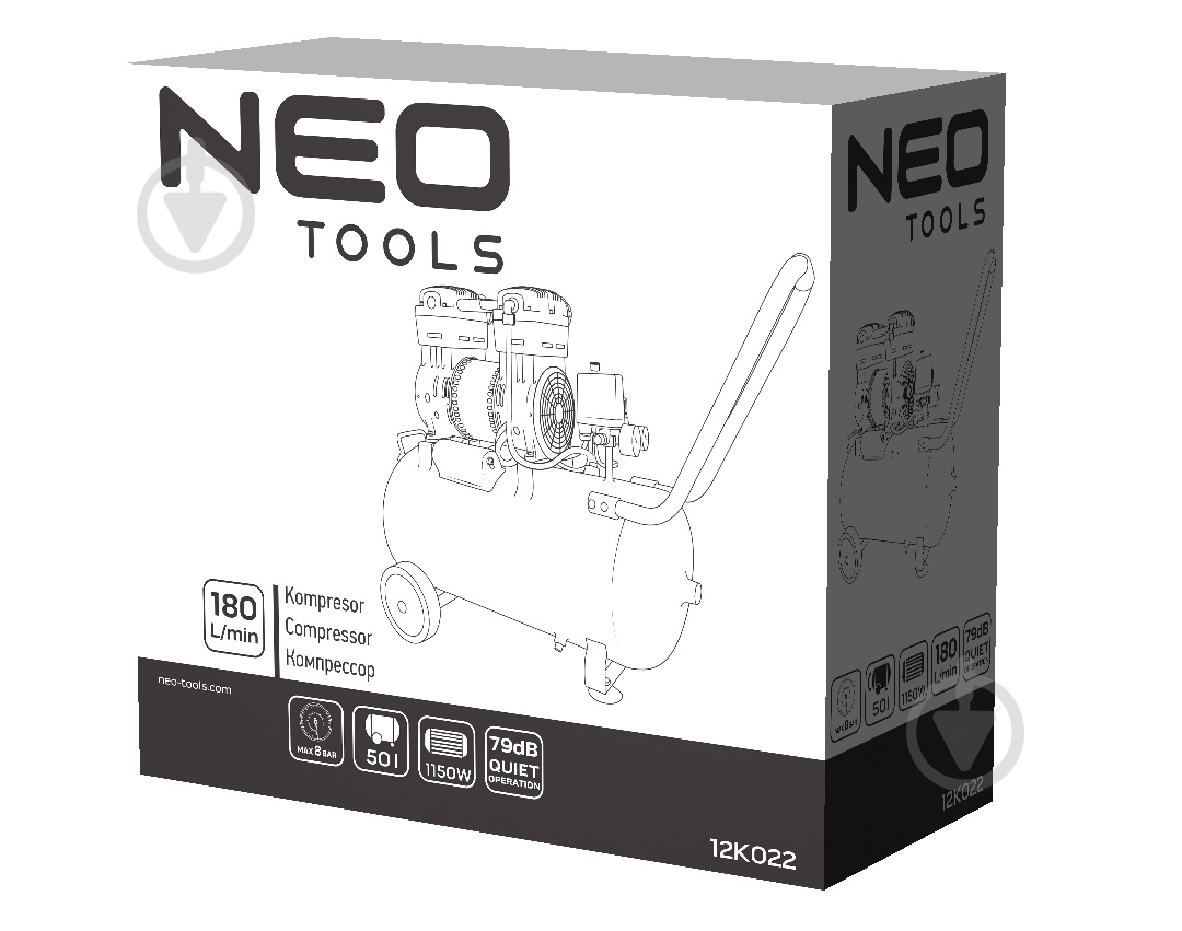 Компресор NEO tools 50 л 12K022 - фото 12