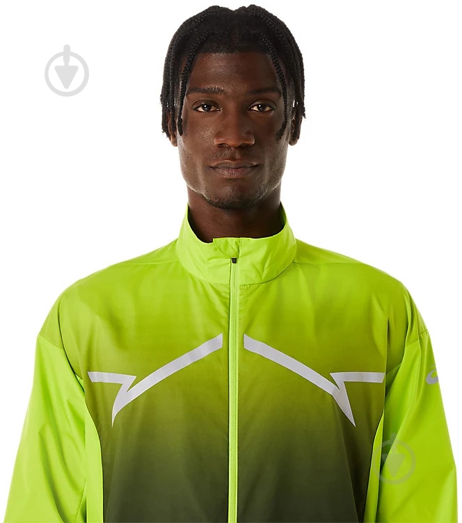 Ветровка Asics LITE-SHOW JACKET 2011C745-300 р.M зеленая - фото 3