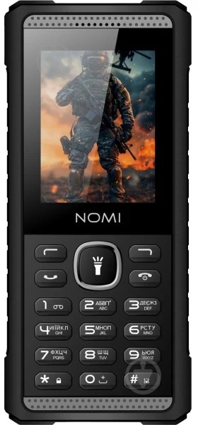 Мобильный телефон Nomi i2420 black/grey 1111276 - фото 2