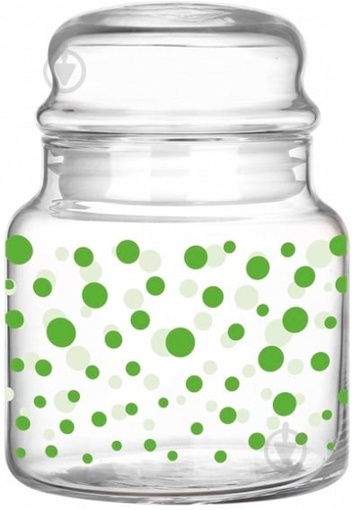 Банка Glasmark Green Dots 635 мл 16-0030-0635-4313-20 - фото 1