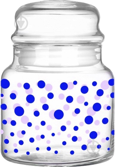 Банка Glasmark Blue Dots 635 мл 16-0030-0635-4313-22 - фото 1