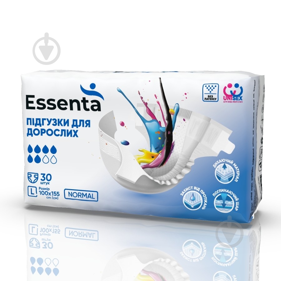 Підгузки Essenta+ NORMAL №30L - фото 1