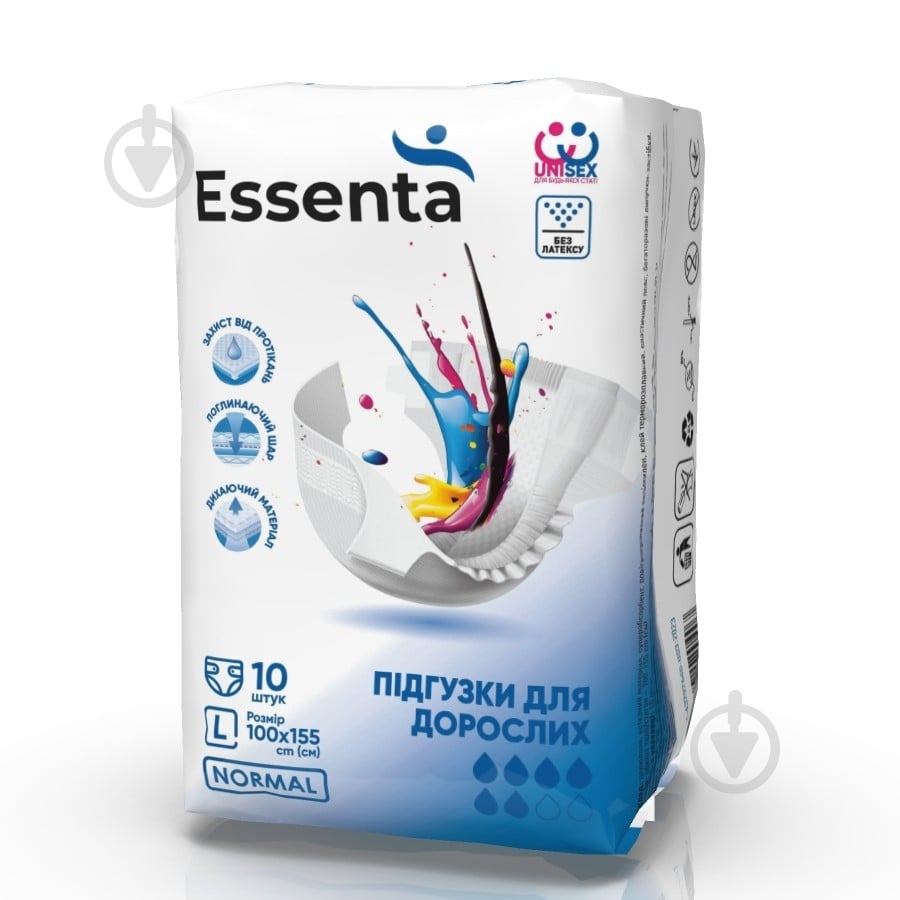 Подгузники Essenta+ NORMAL №10L 10 шт. - фото 1
