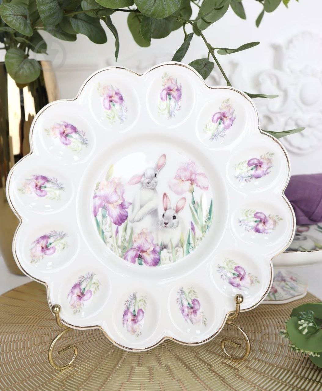 Подставка для яиц Lefard Bunny in Flowers 943-220 - фото 3